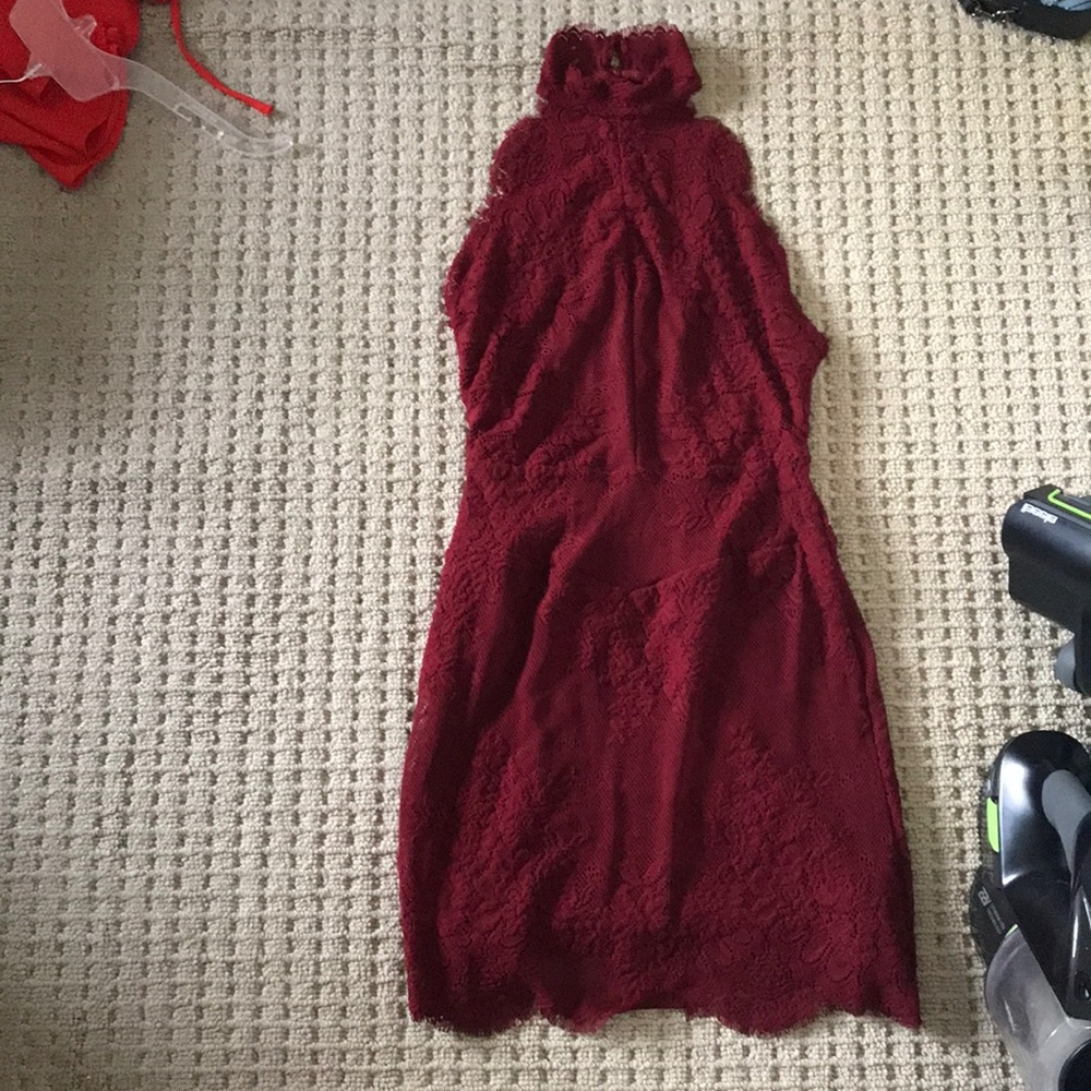 Free people lace backless bodycon